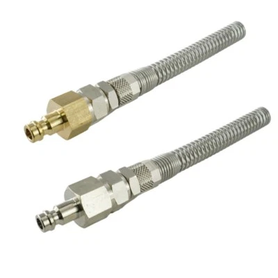 FITTINGSTORE Kupplungsstecker NW 5 mit Überwurfmutter und Knickschutz für Pneumatik