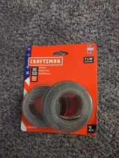 Craftsman Sandpaper 80 and 150  Grit Shop Rolls 1" X 10'. Total 2 Shop Rolls. 