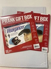 Lot Of 2 - Prank Gift Box - Wrap Real Present in Gag Fake Box - New & Sealed