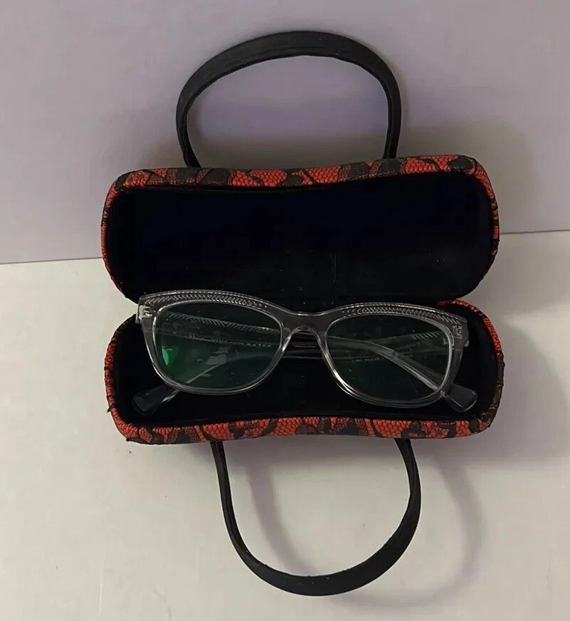 Estuche Gafas Encaje Rojo y Negro Foto 2 de 4