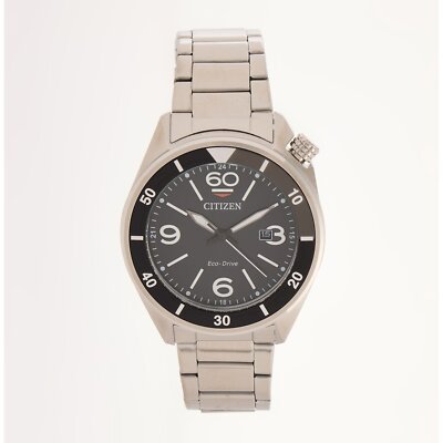 Citizen Eco-Drive Herren Sport Edelstahl Armband Uhr AW1710-80E