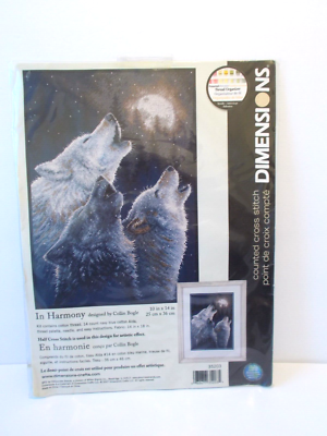 Cross-Stitch-Set „Harmonie“ – 25,4 X 35,5 Cm, Inkl. Stoff, Garn, Nadel & Anleitung