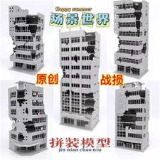 1:144 1:100 Scale HG MG Building City War Damage DIY Model Scene Toy