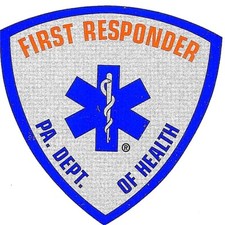 PENNSYLVANIA - EMT Paramedic - FIRST RESPONDER 2" Highly Reflective Vinyl Decal