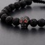Charm-Lava-Stone-Zircon-Black-Skull-Head-Beads-Braided-Macrame-Bracelets-Men-039-s miniatuur 2
