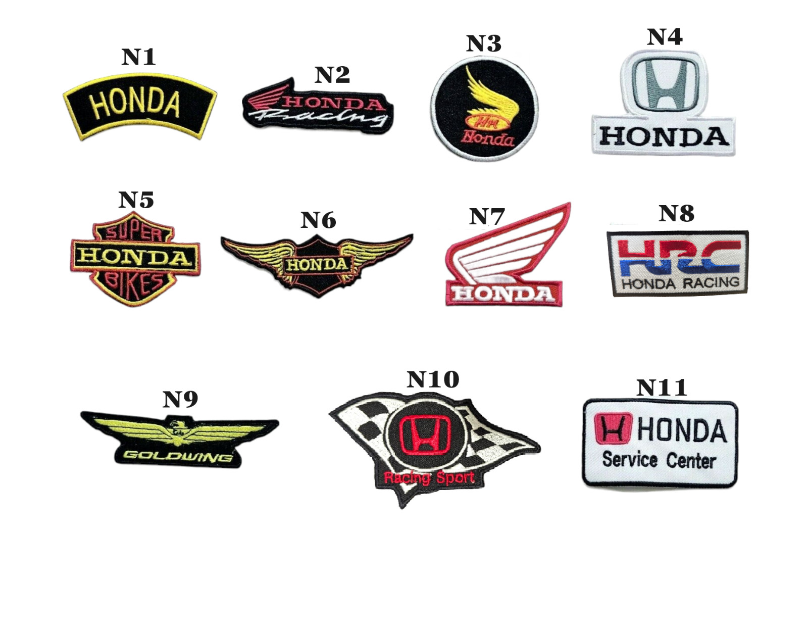 Honda Super Bike Bikers Motorsport Logo Racing Iron Sew On Patch Jacket jeans