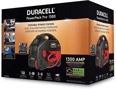 Duracell Power Powerpack Pro 1300 Portable Power Station JumpStarter Air  Compres | eBay