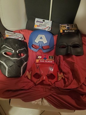 marvel avengers kids mask set of 4 halloween flash batman capt a black  panther  eBay