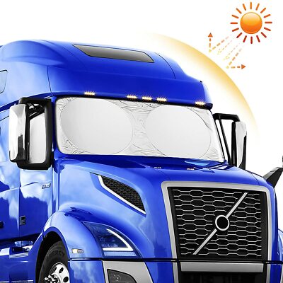 For Volvo Semi-Truck Windshield Side Window Sun Shade UV Block Shield Cover