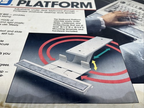 Plateforme Clavier Vintage Ring King Réglable Sous Bureau Support Clavier 🔥 - Photo 3/5