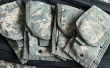 LOT of 10: US Military Molle II ACU  2 Mag Pouch 8465-01-525-0606