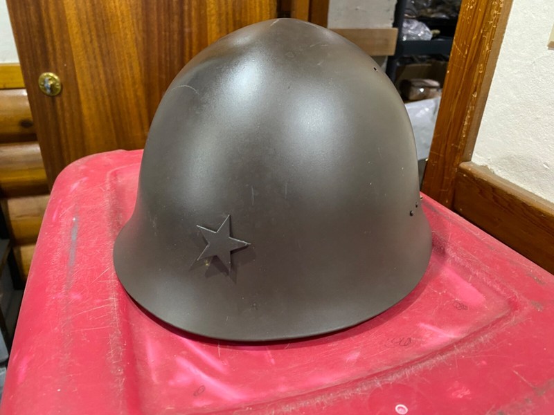WWII JAPANESE IJA ARISAKA ARMY INFANTRY T90 STEEL HELMET