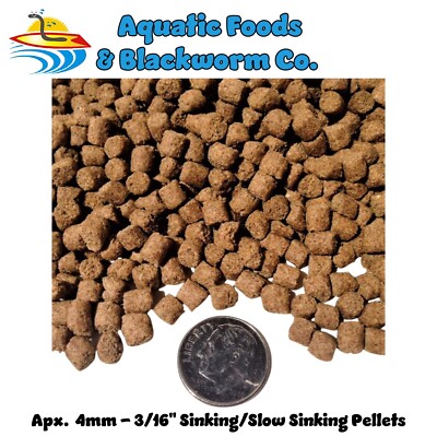 8-lbs 4mm Sinking/Slow Sinking Pellets for Pond Fish, Cichlids, Discus. Zeigler