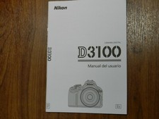 Genuine Nikon D3100 Instruction User's Guide Manual 68 pages SPANISH ONLY