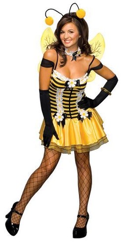 Costume Carnevale Donna Ape Abito Festa Vestito Halloween Travestimento  Sexy | eBay