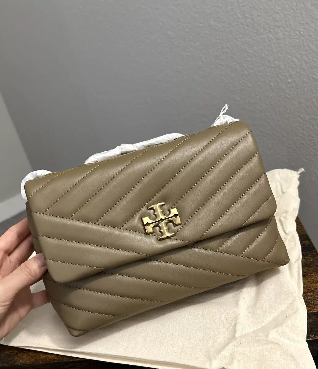 Tory Burch Kira Chevron Convertible Shoulder Bag in Natural