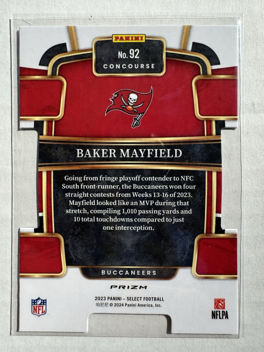 2023 Select Baker Mayfield Red And Yellow Die-Cut Concourse #92