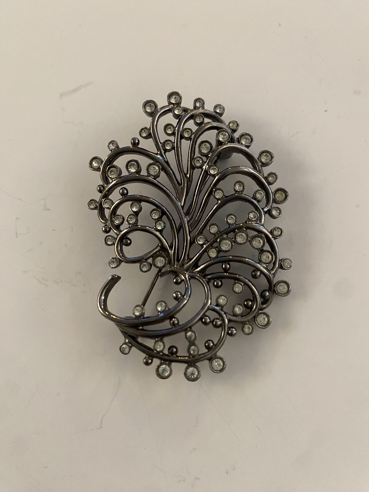 Signed Givenchy Silver Tone Pin Brooch - Beautifu… - image 1