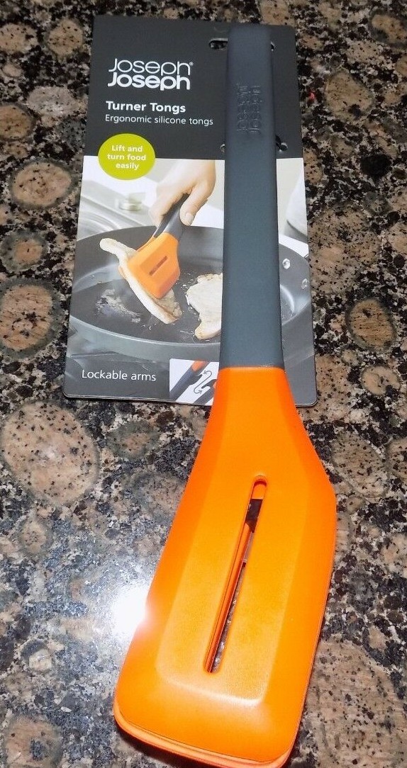 JOSEPH JOSEPH  TURNER TONGS ORANGE   10142   NEW