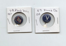 4th & 5th  Liberty Loan Bond Drive - pin back 1917-1918  WW1  New Condition