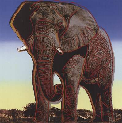 ANDY WARHOL Endangered Species: African Elephant 11.75