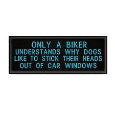 Only A Biker Understands Patch 4" Embroidered Iron-On Applique Funny Sayings
