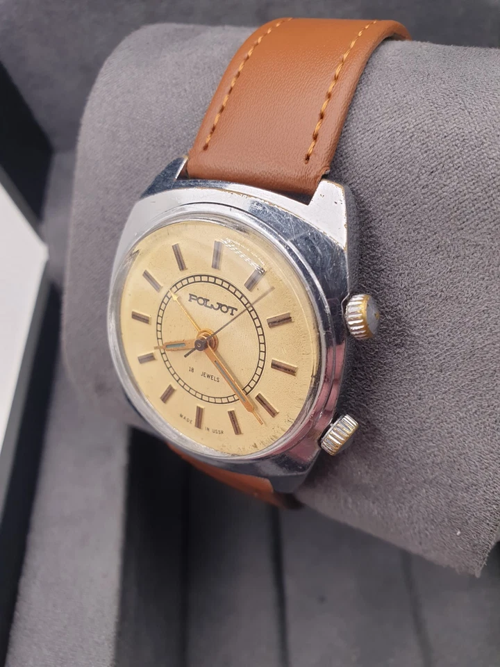 RARO Reloj Vintage Soviético URSS Alar Poljot 2612.1 Bzzz 18 joyas Foto 2 de 4