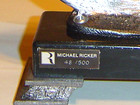 RICKER PEWTER INDIAN CLOCK quartz Ltd Ed WORKS MINT: NEVER DISPLAYED with COA — photo 5