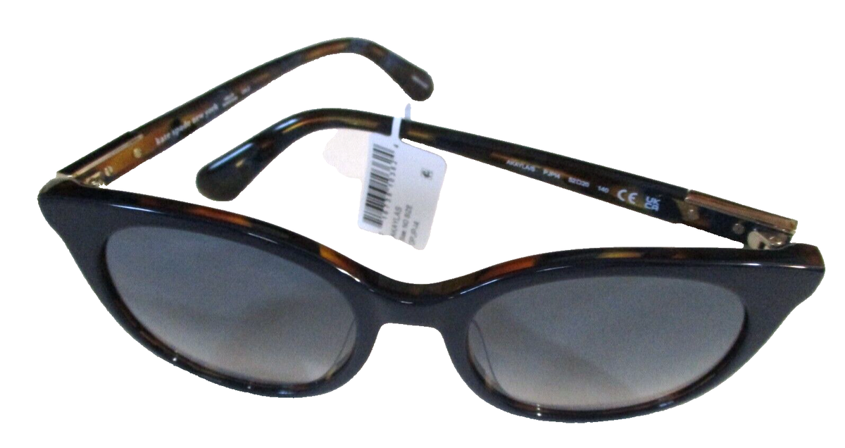 NWT + Case Kate Spade Oversized Sunglasses Navy Blue Frame 