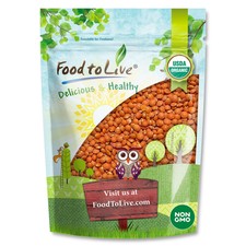 Organic Red Lentils (Football)   Decorticated...