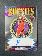 2025-26 Topps Finest Rookie Auto Alijah Martin RC #RFA-AM Raptors A XV44