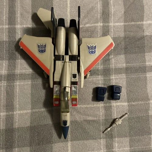 Vintage 1983 G1 Transformers Starscream Figure Action Figure, Incomplete