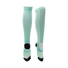 Turquoise Anti-Friction Bike Cycling Socks Size L 1 Pair Colorblock Twill