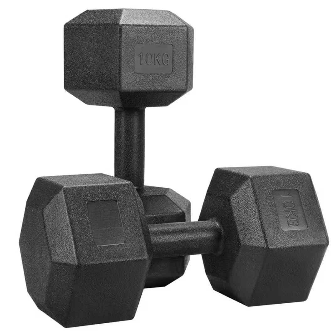 Set Manubri Corti Regolabili 10 Kg – Dischi In Ghisa, Fitness Sportivo Per Boxe E Allenamento