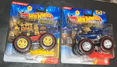 TREASURE HUNT CHASE SET HW MONSTER TRUCKS: WILL TRASH IT ALL & 2025 BIGFOOT NEW