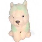 2021 Husky.  FAO Schwartz  Lt green, white , with pink multicolored tail.  Soft — photo 1