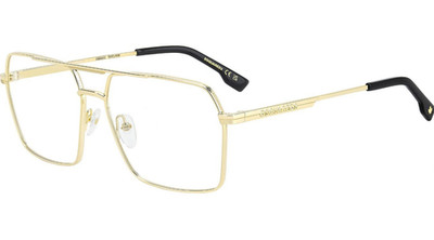 Dsquared2 DSQ2 0157 Brillenfassung 000 Gold Erwachsene Unisex