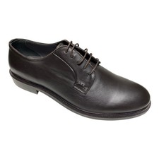 SCARPE DERBY UOMO POLLINI ISOLA SB1008XX1I99999A PELLE MORO ORIGINALE AI