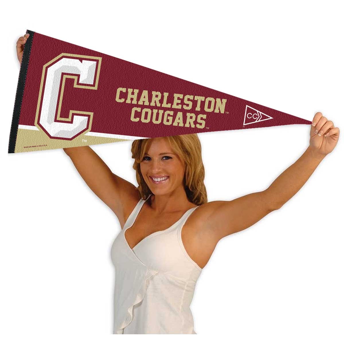 College Of Charleston Cougars 12x30 Inch Felt Pennant - NCAA Team Memorabilia