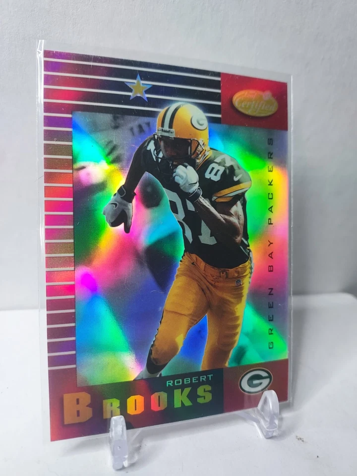 1999 Leaf Certified Mirror Red Robert Brooks #37 - Image 3 of 4