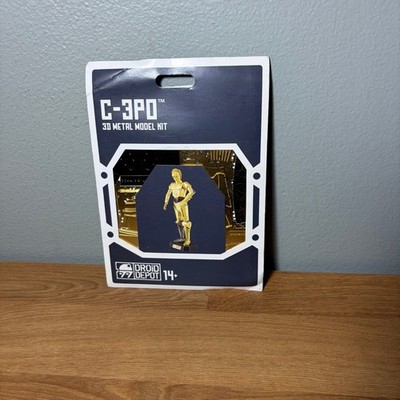 Disney Parks Metal Earth Star Wars Droid Depot C-3PO 3D Metal Model Kit - New