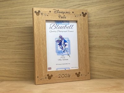 Disneyland Paris 2026 Portrait 5x7'' personalisierter und gravierter Bilderrahmen