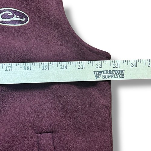 Drake Waterfowl Windproof Layering Maroon Fleece Vest Men’s Size Medium - Picture 9 of 10