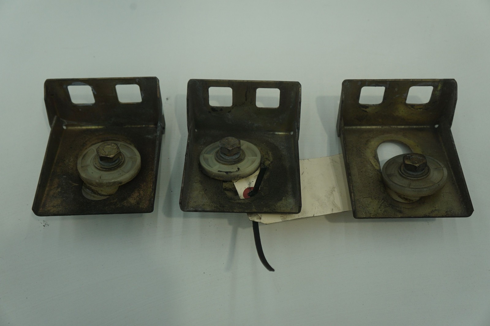 Set 3 Rear Left Right Bumper Lateral Support Bracket OEM 62126500 Ferrari 360 01