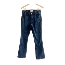 Democracy Jeans Women  s 8 Blue Denim Ab Technology Dark Wash Boot Cut Leg Retro