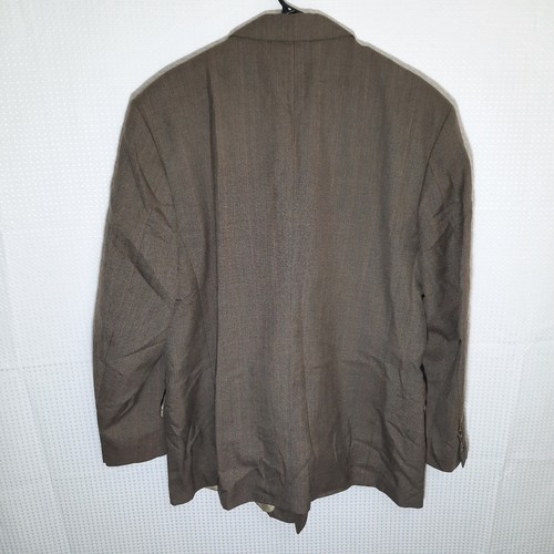 J. Riggings 44R Blazer Misto Lana Marrone Uomo Cappotto Sportivo Vestibilità Classica Casual - Foto 3 di 8