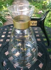 Vintage Mid Century Pyrex Gold Atomic Tiger Eye Coffee Pot Carafe With Handle