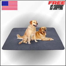 Non Slip Dog Pads 72"x72", Washable Puppy Pads W Fast Absorbent for Training