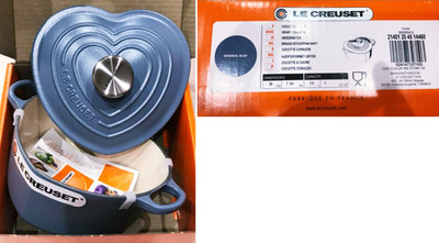 Le Creuset d'Amour Mineral Blue Cocotte 20 Cast Iron Enamel Pot 1.9L From Japan