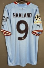 MEN'S HAALAND 9 FC MANCHESTER CITY 2022/2023 SOCCER FOOTBALL SHIRT JERSEY SIZE L